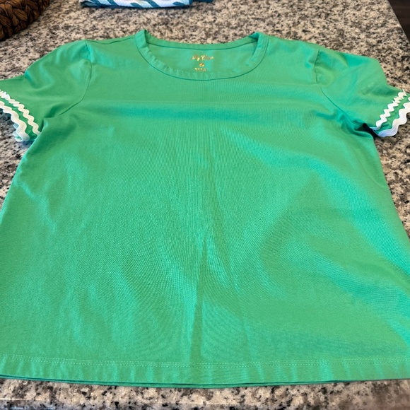 Lilly Pulitzer Clairemont Trimmed Knit Top - Small - Picture 1 of 6